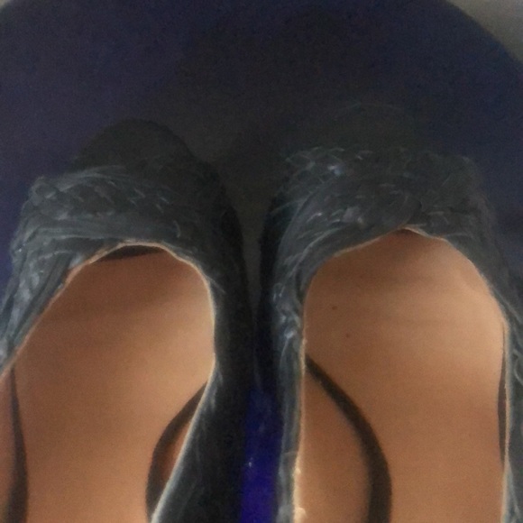 L.a.m.b. Lamb Gwen stefani Keaton braided leather platform sling back stiletto - Picture 14 of 16